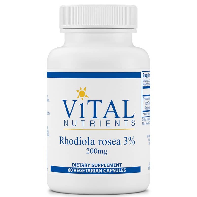 Rhodiola Rosea 3% 200 Mg, 60 Veg Capsules | Родіола рожева 3% 200 мг, 60 вегетеріанських капсул