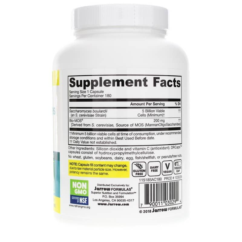 Saccharomyces Boulardii + MOS, 180 Veg Capsules | Saccharomyces boulardii и MOS, 180 вегетерианских капсул