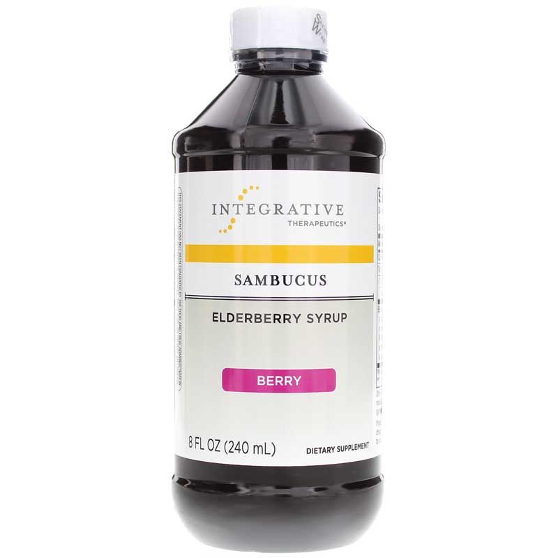 Sambucus Black Elderberry Syrup Berry Flavor, 8 Oz | Сироп самбукуса чорної бузини ягідний смак, 8 унцій
