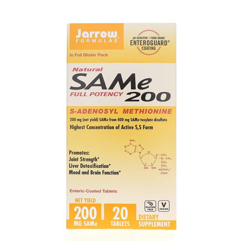 SAMe 200 Mg, 20 Tablets | SAME 200 мг, 20 таблеток
