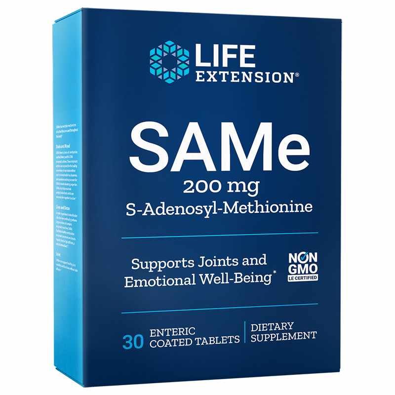 SAMe 200 Mg, 30 Enteric Coated Tablets | SAME 200 мг, 30 таблеток с энтеральным покрытием