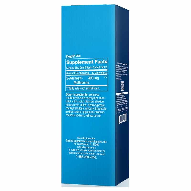 SAMe 400 Mg, 30 Enteric Coated Tablets | SAMe 400 мг, 30 таблеток с энтеральным покрытием