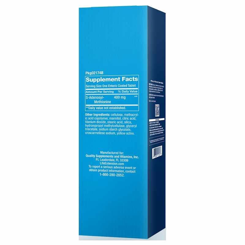 SAMe 400 Mg, 60 Enteric Coated Tablets | SAMe 400 мг, 60 таблеток с энтеральным покрытием