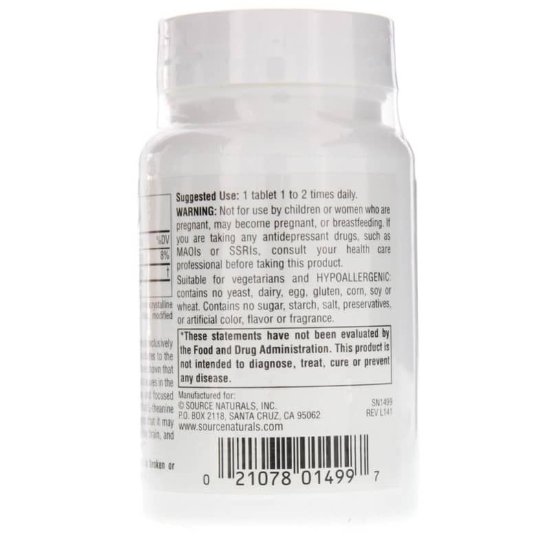 Serene Science L-Theanine 200 Mg, 60 Tablets | Serene science L-теанін 200 мг, 60 таблеток