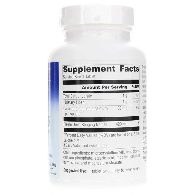 Stinging Nettles 420 Mg Freeze-Dried, 120 Tablets | Крапива жгучая 420 мг в сублимированном виде, 120 таблеток