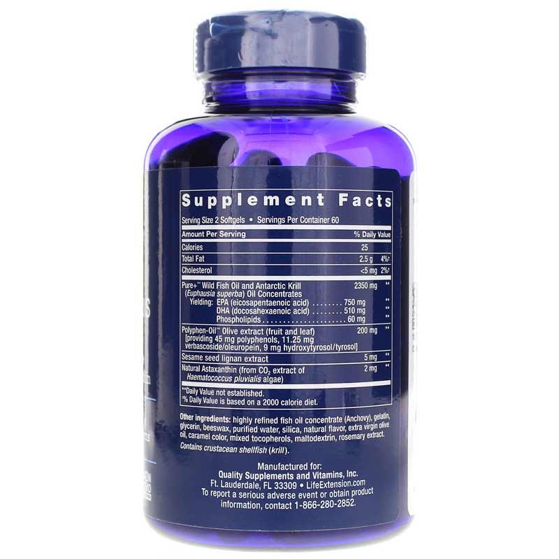 Super Omega-3 Plus EPA/DHA with Sesame Lignans, Olive Extract, Krill &amp; Astaxanthin | Супер омега-3 плюс EPA/DHA с лигнанами кунжута, экстрактом оливы, криля и астаксантином