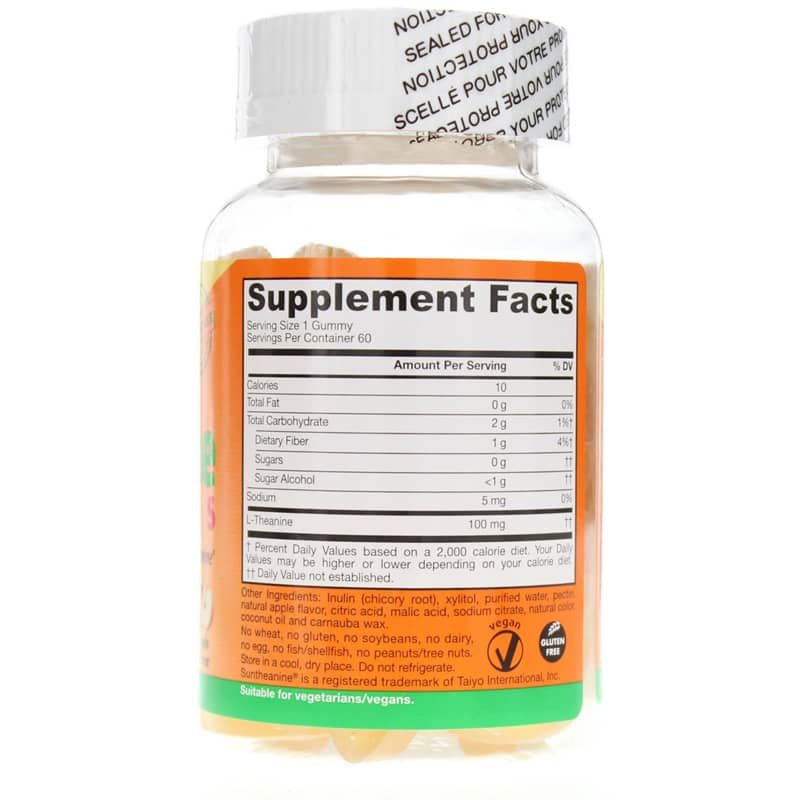 Theanine Gummies 100 Mg Apple | Жевательные конфеты с теанином 100 мг яблоко