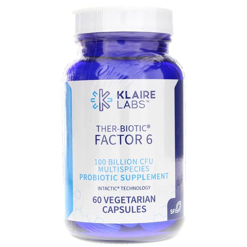 Ther-Biotic Factor 6 Multi-Species Probiotic 100 Billion CFU | Тер-біотик фактор 6 багатовидовий пробіотик 100 мільярдів КУО