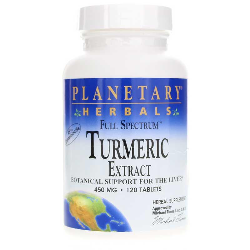 Turmeric Extract 450 Mg Full Spectrum, 120 Tablets | Екстракт куркуми 450 мг повний спектр, 120 таблеток