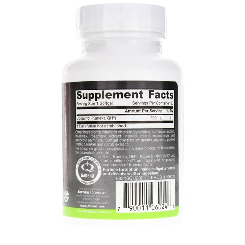 Ubiquinol QH Absorb 200 Mg, 30 Softgels | Убіхінол QH абсорбент 200 мг, 30 гелевих капсул