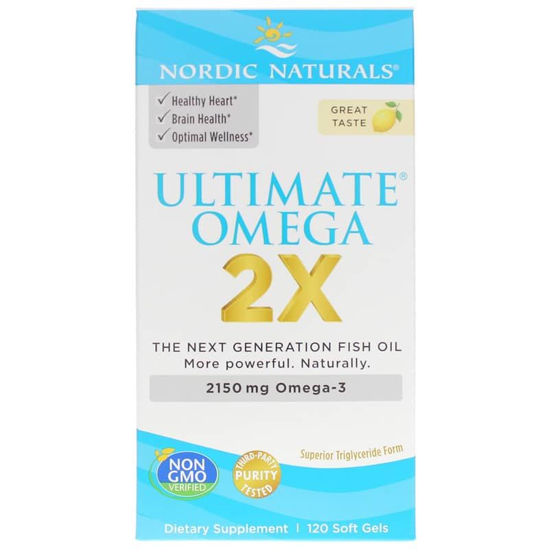 Ultimate Omega 2X, 120 Softgels | Вища омега 2X, 120 гелевих капсул