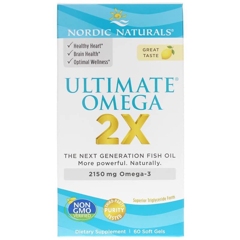 Ultimate Omega 2X, 60 Softgels | Вища омега 2X, 60 гелевих капсул