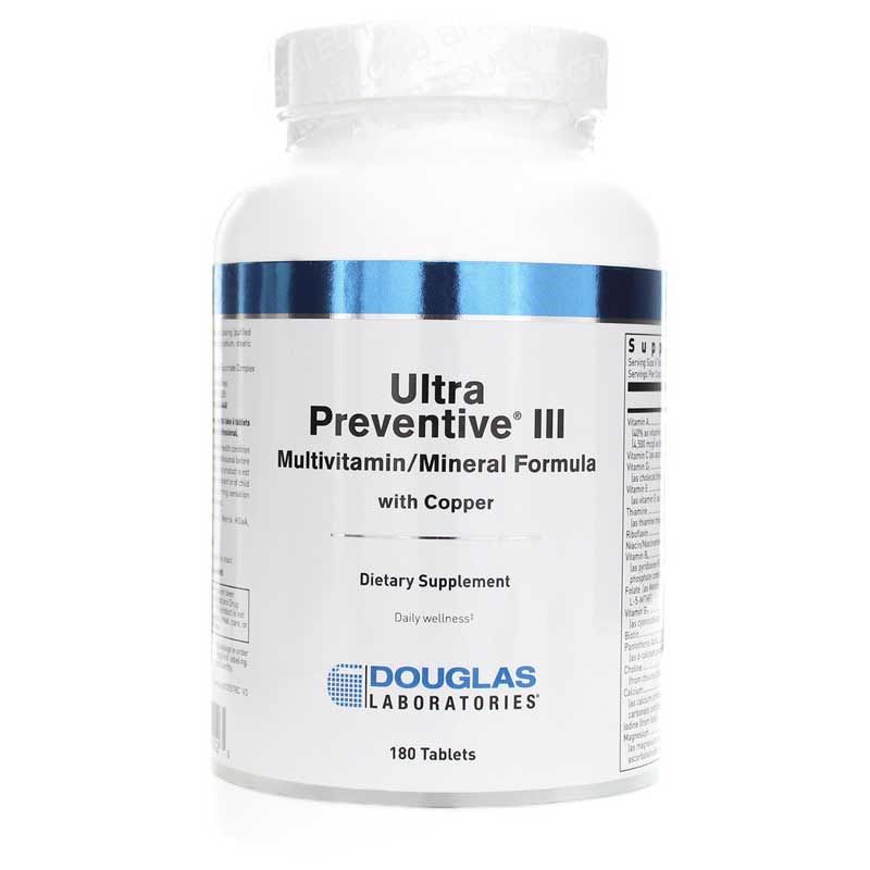 Ultra Preventive III Multivitamin Tablets with Copper | Ультра профилактика III мультивитаминные таблетки с медью