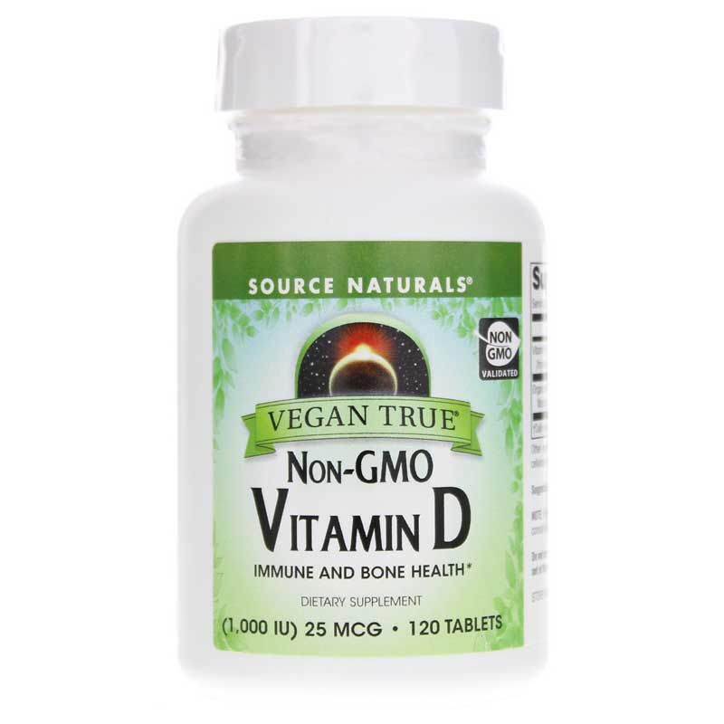 Vegan True Non-GMO Vitamin D, 120 Tablets | Веганський істинний вітамін D без ГМО, 120 таблеток