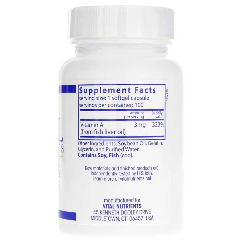 Vitamin A 3 Mg from Fish Liver Oil | Витамин А 3 мг из жира рыбьей печени