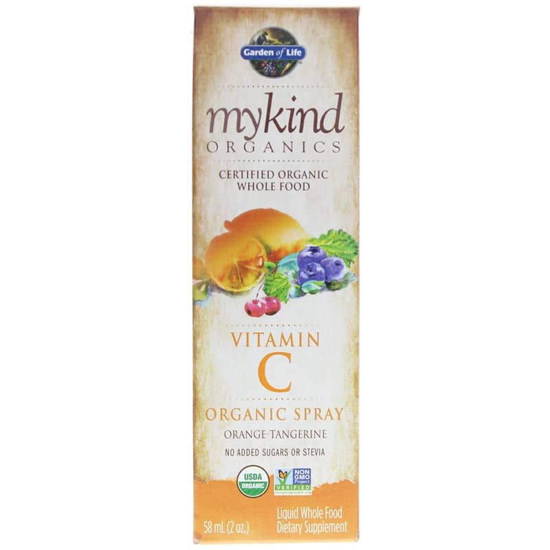 Vitamin C 60 Mg Organic Spray, Orange Tangerine | Витамин С 60 мг органический спрей, Апельсин мандарин