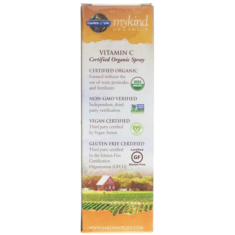 Vitamin C 60 Mg Organic Spray, Orange Tangerine | Витамин С 60 мг органический спрей, Апельсин мандарин