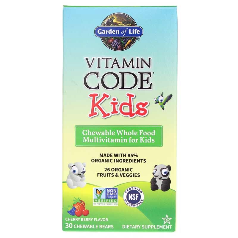 Vitamin Code Kids Chewable Whole Food Multivitamin, 30 Chewables | Витаминный код детский жевательный мультивитамин цельного питания, 30 жевательных таблеток