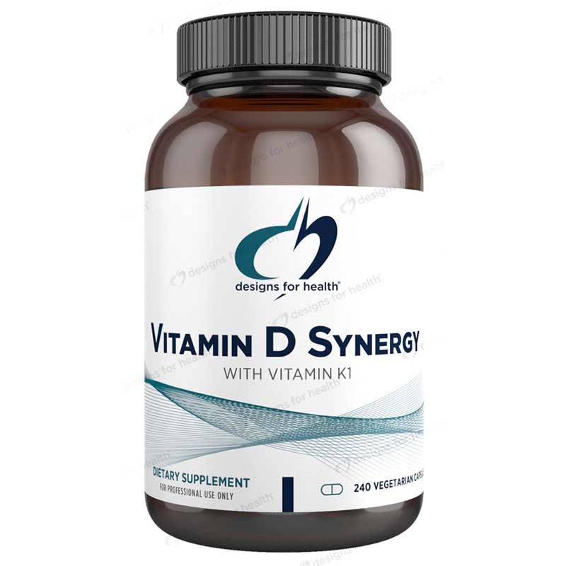 Vitamin D Synergy with Vitamin K1, 240 Veg Capsules | Синергия витамина D с витамином K1, 240 вегетерианских капсул