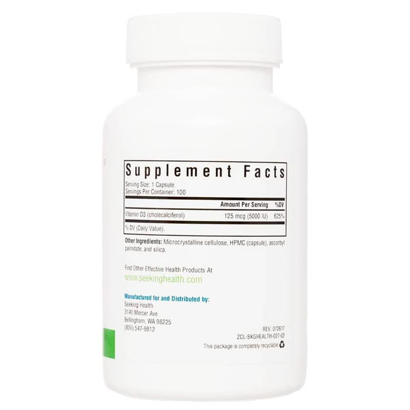 Vitamin D3 125 Mcg (5000 IU) | Вітамін D3 125 мкг (5000 МО)