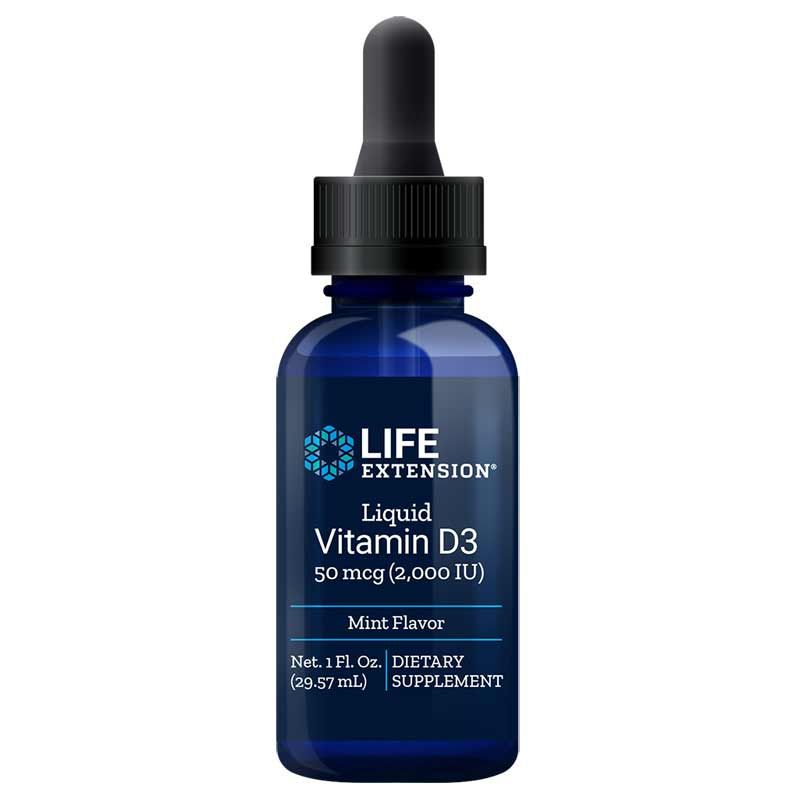 Vitamin D3 2000 IU Liquid, Mint | Витамин D3 2000 МЕ жидкий, Мята