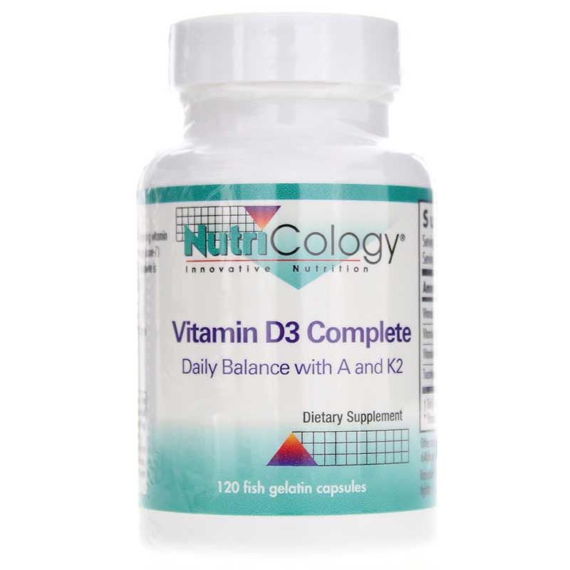 Vitamin D3 Complete, Nutricology, 120 Capsules | Витамин D3 в комплексе, нутрициология, 120 капсул