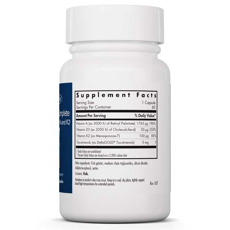 Vitamin D3 Complete Daily Balance, 60 Gel Caps | Витамин D3 полный суточный баланс, 60 гелевых капсул