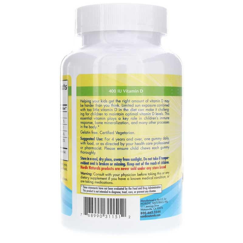 Vitamin D3 Gummies for Kids 400 IU, 120 Gummies | Витамин D3 жевательные конфеты для детей 400 МЕ, 120 жевательных резинок