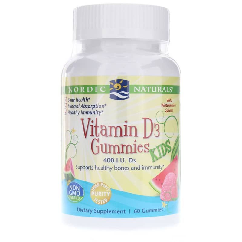 Vitamin D3 Gummies for Kids 400 IU, 60 Gummies | Витамин D3 жевательные конфеты для детей 400 МЕ, 60 жевательных резинок