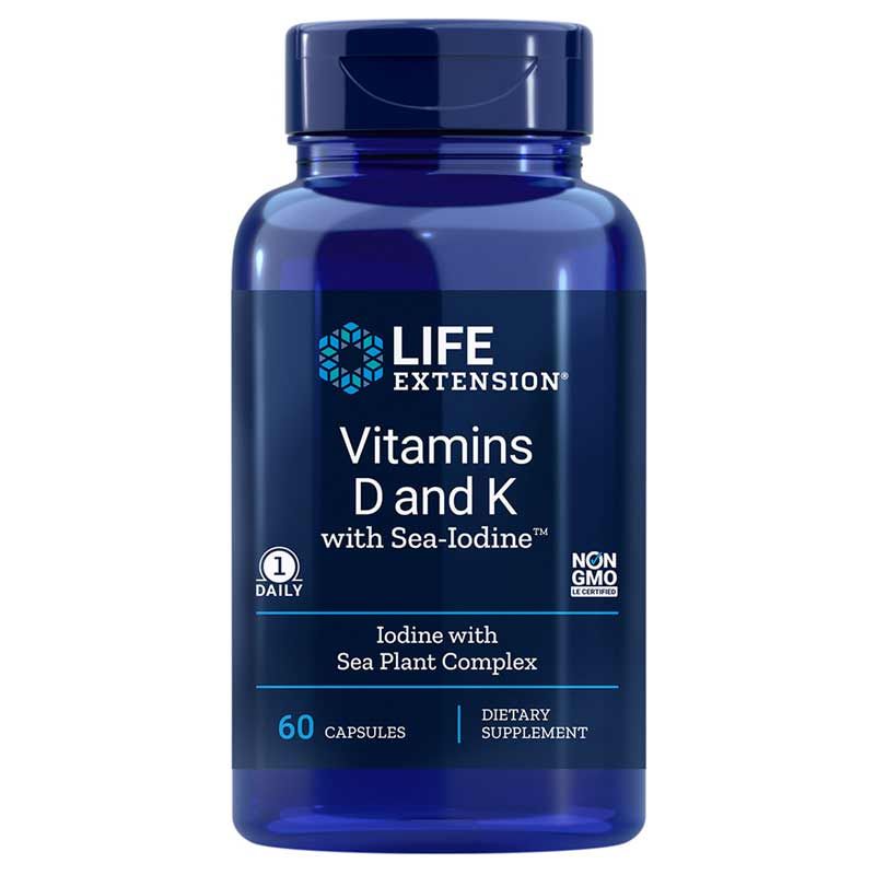 Vitamins D &amp; K with Sea-Iodine | Витамины D и K с морским йодом