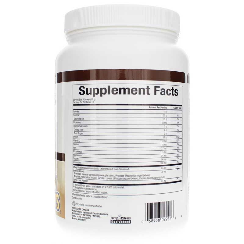 Whey Factors Natural Whey Protein, Double Chocolate, 12 Oz | Сывороточные факторы натуральный сывороточный протеин, Двойной шоколад, 12 унций