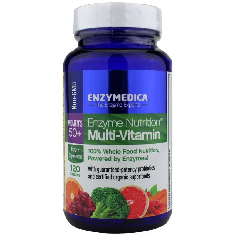 Women's 50+ Enzyme Nutrition Multivitamin, 120 Capsules | Мультивітамін ензимне харчування для жінок 50+, 120 капсул