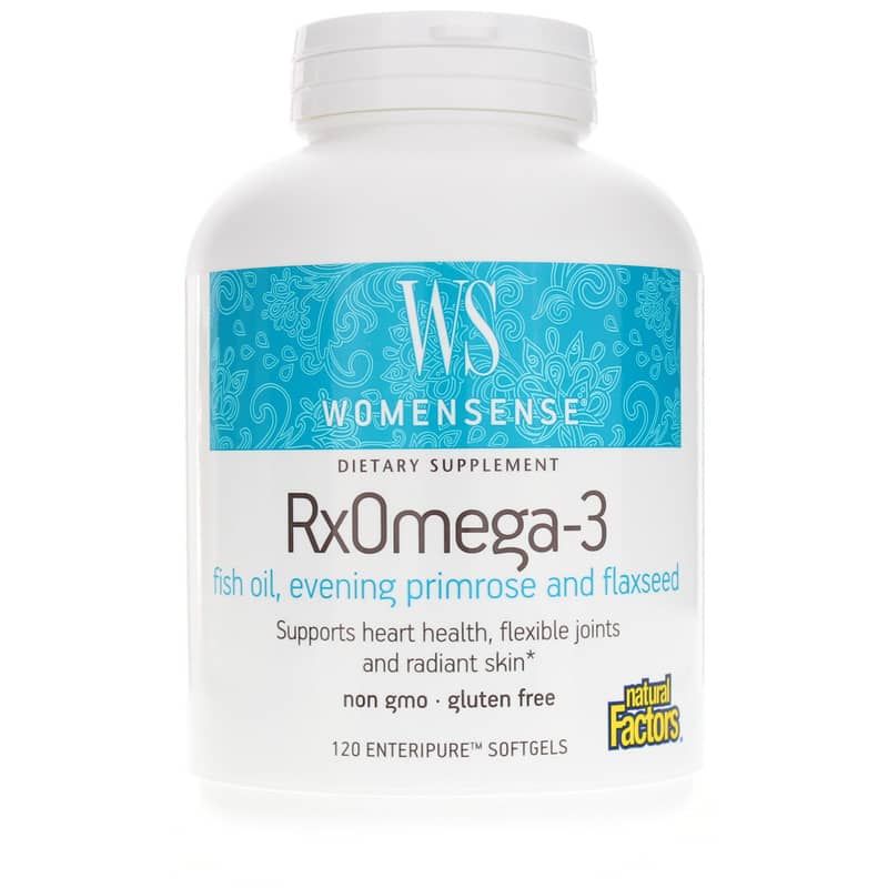 WomenSense RxOmega-3 Fish Oil, Evening Primrose &amp; Flaxseed | WomenSense RxОмега-3 рыбий жир, примула вечерняя и льняное семя